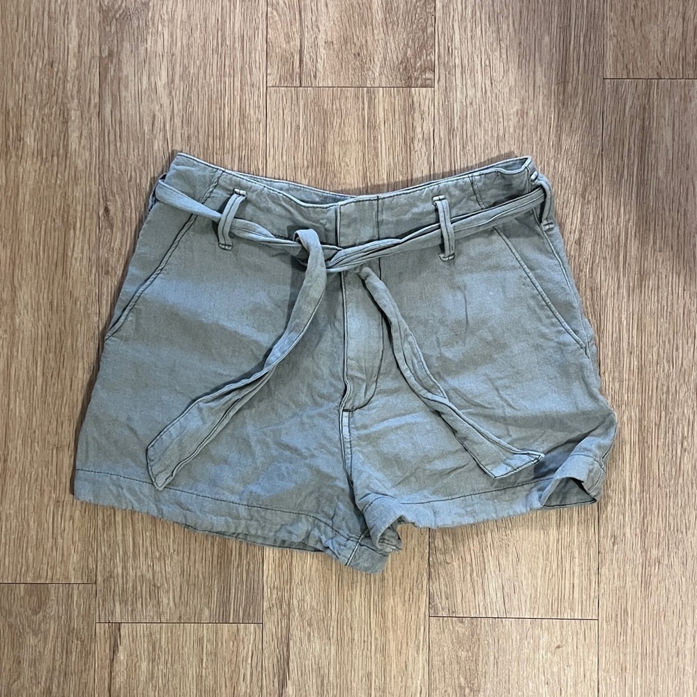 Abercrombie Linen Tie Waist Shorts - Size XS